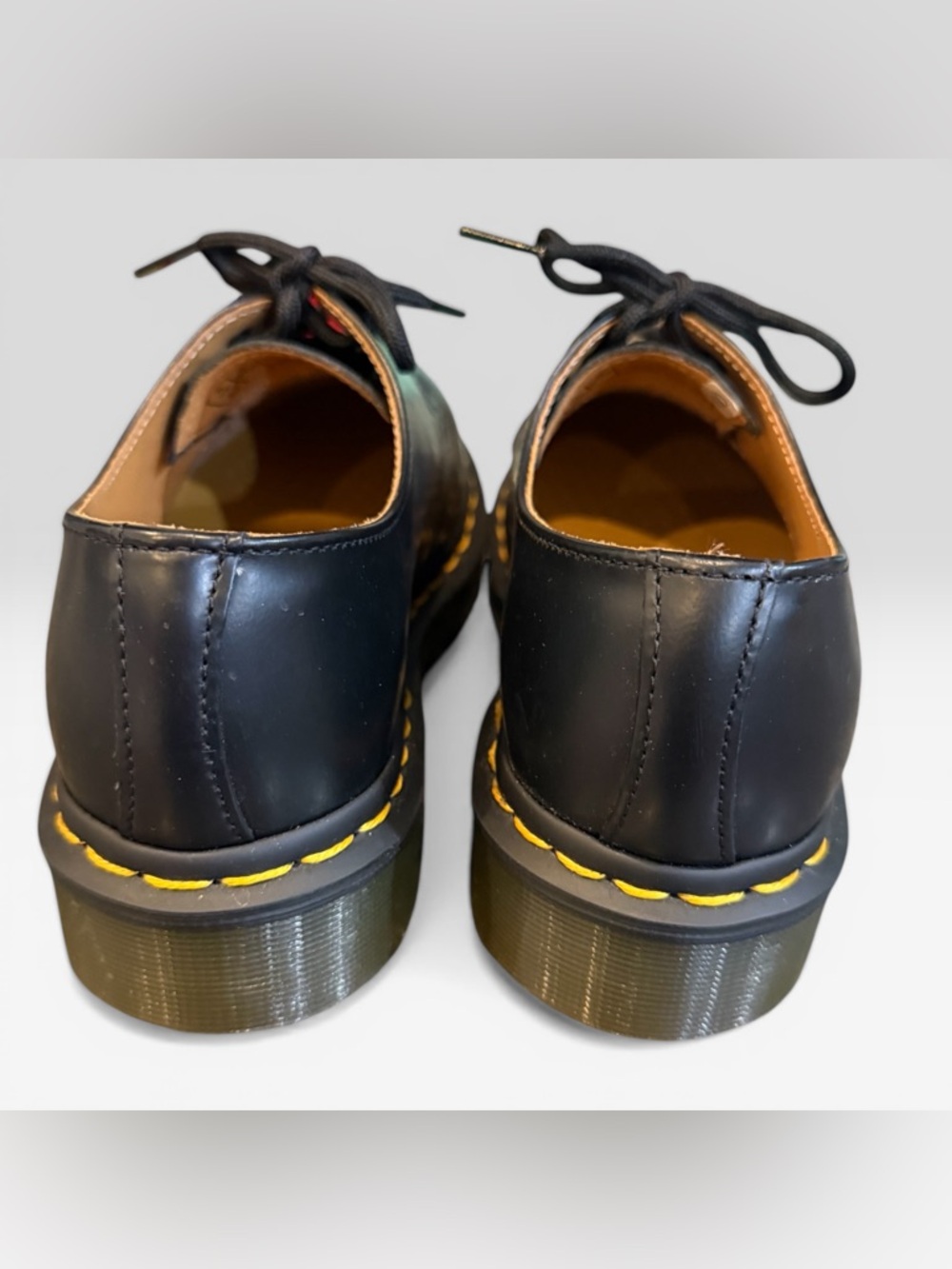 Dr. Martens Docs 1461 Smooth Leather Oxford Flats US Men's 5 Women's 6 Black New - Picture 4 of 7
